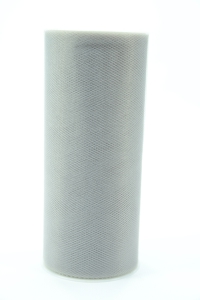 6 Inches Wide x 25 Yard Tulle, Silver (1 Spool) SALE ITEM